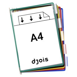 PANEL PREZENTACYJNY DJOIS x TARIFOLD A4 10 SZT. OTWARCIE Z GRY MIX KOLORW                                             