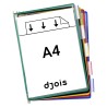 PANEL PREZENTACYJNY DJOIS x TARIFOLD A4 10 SZT. OTWARCIE Z GRY MIX KOLORW                                             