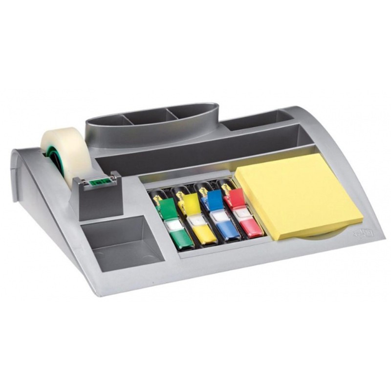 Organizer SCOTCH® (C50), srebrny, taśma, zakładki, bloczek GRATIS