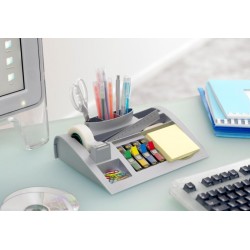 Organizer SCOTCH® (C50), srebrny, taśma, zakładki, bloczek GRATIS