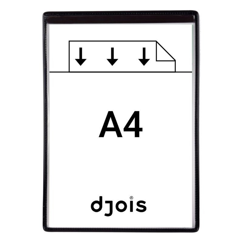 MAGNETYCZNY PANEL PREZENTACYJNY DJOIS x TARIFOLD A4 5 SZT. CZARNY                                                       