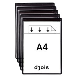 MAGNETYCZNY PANEL PREZENTACYJNY DJOIS x TARIFOLD A4 5 SZT. CZARNY                                                       