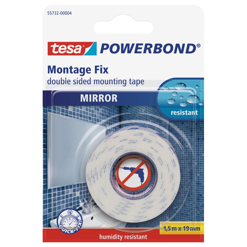 TAMA TESA POWERBOND MIRROR1,5m x19mm TRANSPARENTNA                                                                     