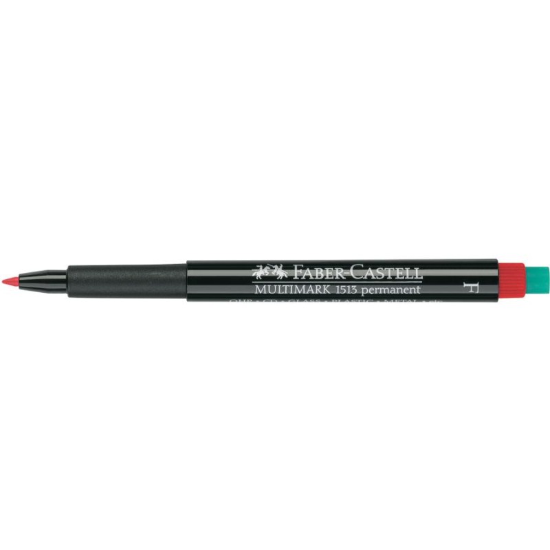 MULTIMARK OHP PERMANENTNY F CZERWONY FABER-CASTELL                                                                      