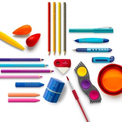 KREDKI JUMBO GRIP 12 KOL. OPAKOWANIE KARTON + TEMPERWKA FABER-CASTELL                                                  