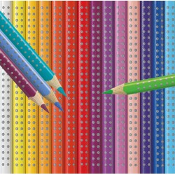 KREDKI GRIP 2001 24 KOL. OPAKOWANIE KARTONOWE FABER-CASTELL                                                             