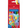 KREDKI AKWARELOWE Z PDZELKIEM 12 KOL. RYBKA OPAKOWANIE KARTONOWE FABER-CASTELL                                         