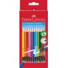 KREDKI Z GUMK 12 KOL. OPAKOWANIE KARTON FABER-CASTELL                                                                  