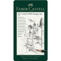 OWEK CASTELL 9000 DESIGN 12 SZT. OPAKOWANIE METALOWE FABER-CASTELL                                                    