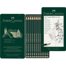 OWEK CASTELL 9000 ART 12 SZT. OPAKOWANIE METALOWE FABER-CASTELL                                                       