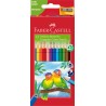 KREDKI ECO COLOUR TRJKTNE 12 KOL. + TEMPERWKA OPAKOWANIE KARTON FABER-CASTELL                                        