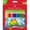 KREDKI ECO COLOUR TRJKTNE 24 KOL. + TEMPERWKA OPAKOWANIE KARTON FABER-CASTELL                                        