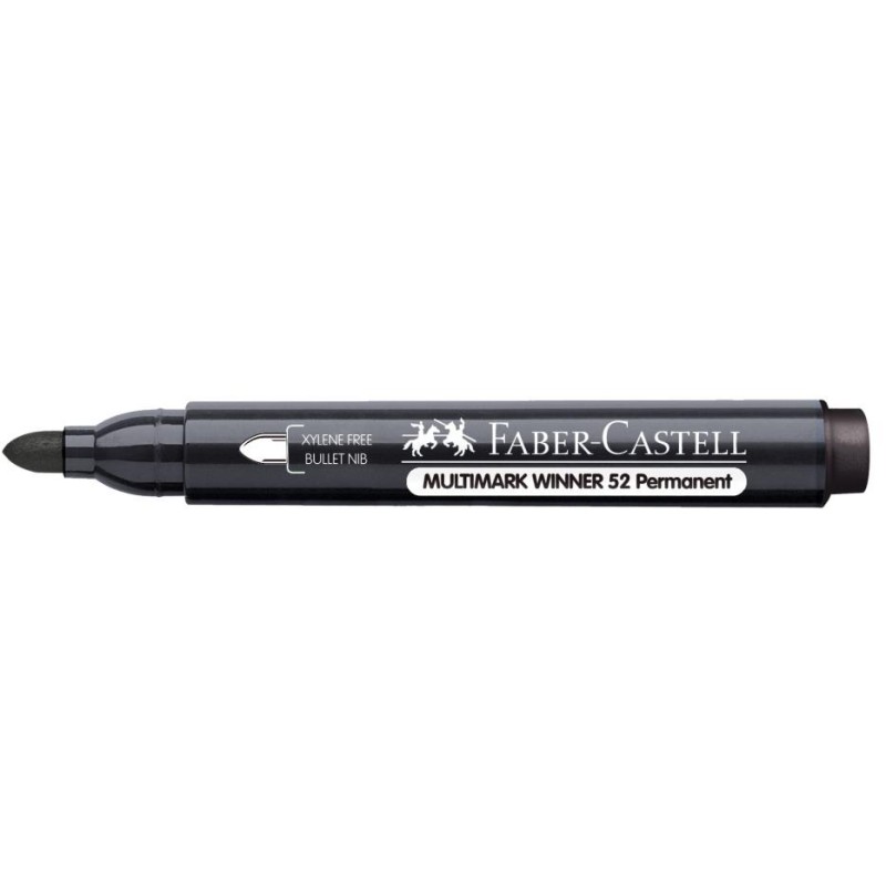 MARKER PERMANENTNY 52 CZARNY KOCWKA OKRGA FABER-CASTELL                                                             
