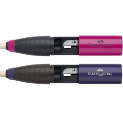 TEMPERWKA Z GUMK KOMBI WALEC CZER/NIEB. FABER-CASTELL                                                                 