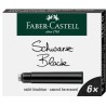 NABOJE ATRAMENTOWE KRTKIE CZARNE 6 SZT. KARTONIK FABER-CASTELL                                                         