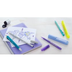 GUMKA GRIP 2001 NAKADKA SZARA 2 SZT. W ETUI FABER-CASTELL                                                              