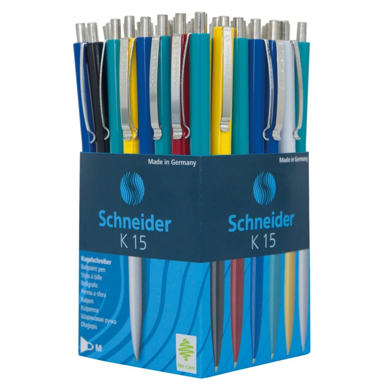 Długopis automatyczny SCHNEIDER K15, M, miks kolorów