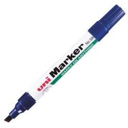 MARKER PERMANENTNY NO-580B, CIĘTA KOŃCÓWKA, NIEBIESKI, UNI