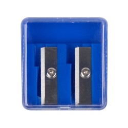 Temperówka DONAU, plastikowa, podwójna, mix kolorów