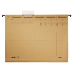 Teczki zawieszane z boczkami ALPHA, siarczanowy