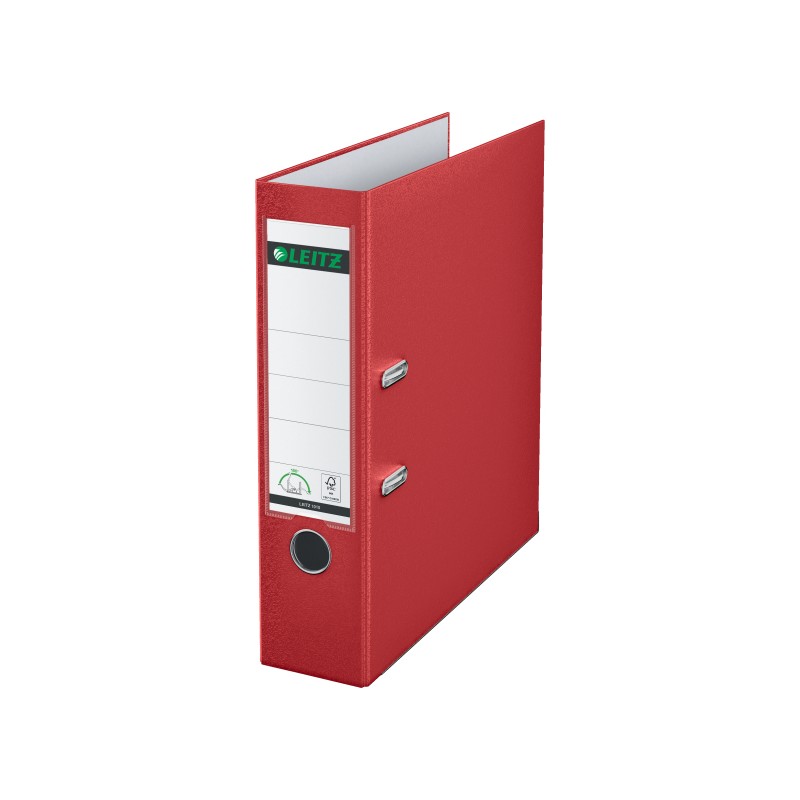 Segregator Leitz A4 z mech. 180°, szer. 80 mm, czerwony