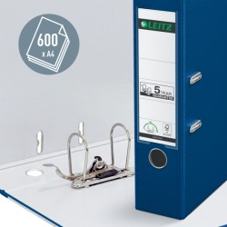 Segregator Leitz A4 z mech. 180°, szer. 80 mm, niebieski