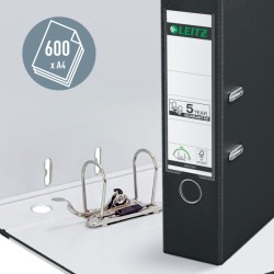 Segregator Leitz A4 z mech. 180°, szer. 80 mm, czarny