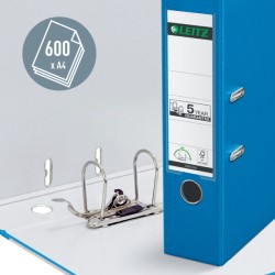 Segregator Leitz A4 z mech. 180°, szer. 80 mm, jasnoniebieski