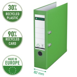 Segregator Leitz A4 z mech. 180°, szer. 80 mm, jasnozielony