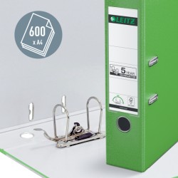 Segregator Leitz A4 z mech. 180°, szer. 80 mm, jasnozielony