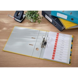 Segregator z mech. 180° Leitz Cosy A4 szer. 80 mm, żółty