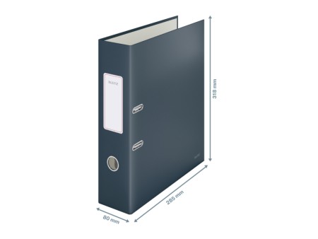 Segregator z mech. 180° Leitz Cosy A4 szer. 80 mm, szary