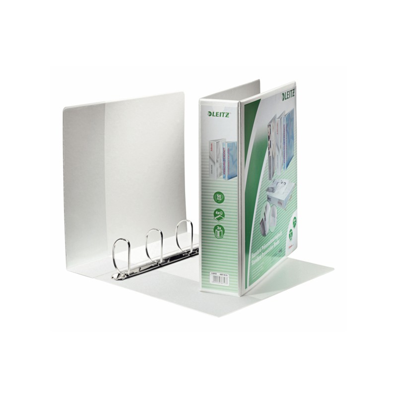 Segregator ofertowy Leitz Panorama standard, A4+, 4DR/50, grzbiet 77 mm, biały