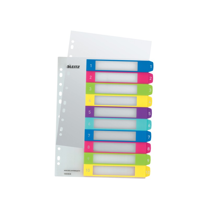 Przekładki plast. do nadruku tekstu na kartę, Leitz WOW, 1-10
