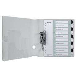 Przekładki plast. do nadruku tekstu na kartę, Leitz WOW, 1-10, biało-czarne