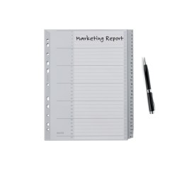 Przekładki plast. do nadruku tekstu na kartę, Leitz 1-31