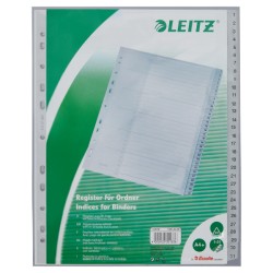 Przekładki plast. do nadruku tekstu na kartę, Leitz 1-31