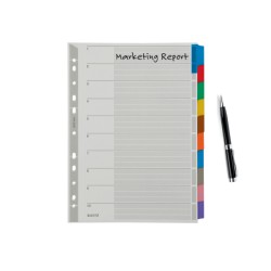 Przekładki z kartonu A4 Leitz, 10 kart