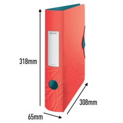 Segregator Leitz 180° Active Urban Chic 65 mm, czerwony
