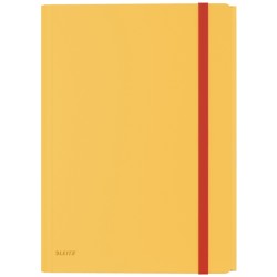 Teczka z gumką i kieszonką Leitz Cosy, PP, żółta