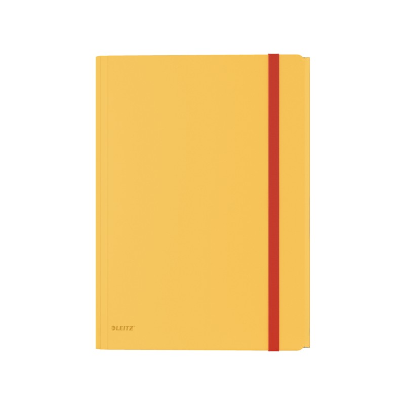 Teczka z gumką i kieszonką Leitz Cosy, PP, żółta