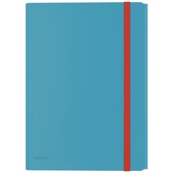 Teczka z gumką i kieszonką Leitz Cosy, PP, niebieska