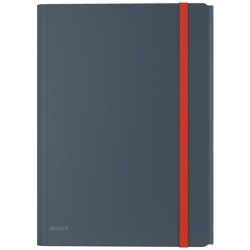 Teczka z gumką i kieszonką Leitz Cosy, PP, szara