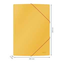 Teczka kartonowa z gumką Leitz Cosy, A4, żółta