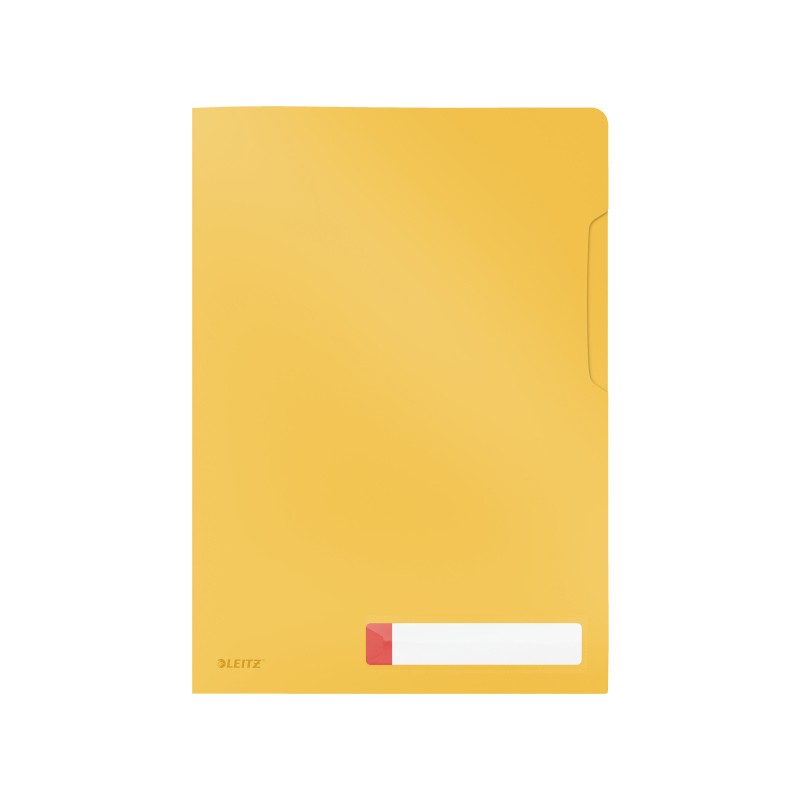 Ofertówka A4 z kieszonką na etykietę Leitz Cosy, żółta