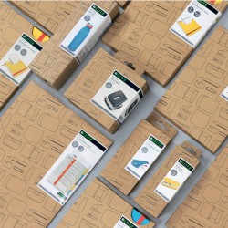 Ofertówka A4 z 3 przegródkami Leitz Cosy, żółta