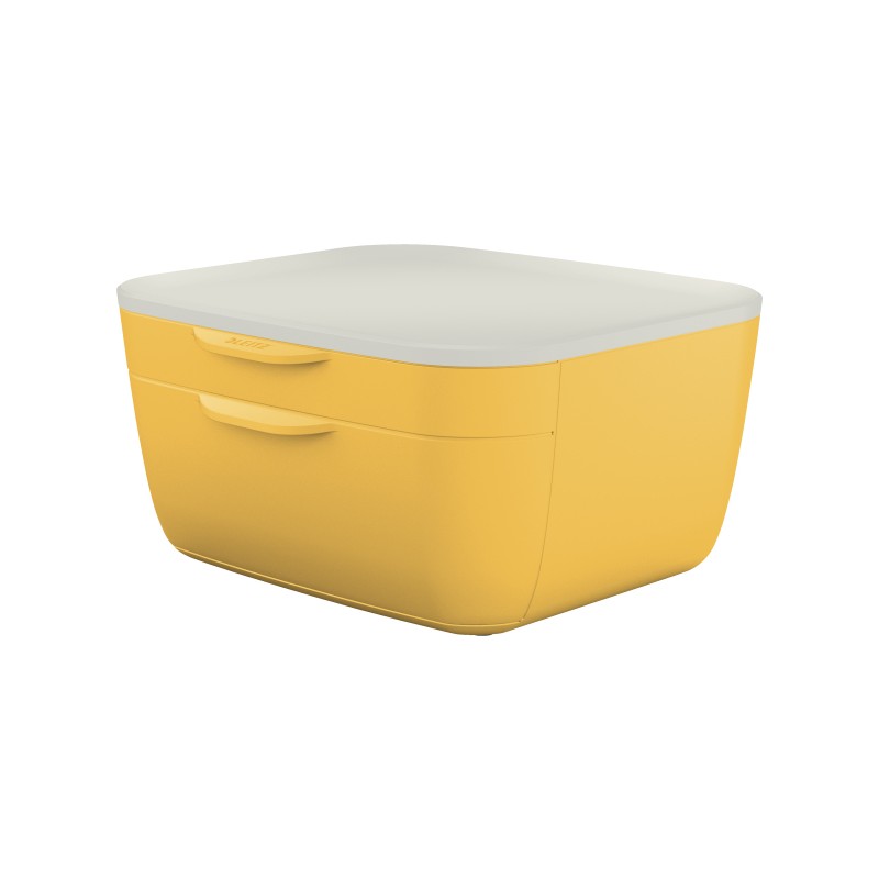 Pojemnik z szufladami Leitz Cosy, żółty