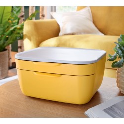 Pojemnik z szufladami Leitz Cosy, żółty