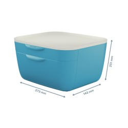 Pojemnik z szufladami Leitz Cosy, niebieski