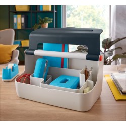 Pojemnik z uchwytem Leitz Cosy, szary